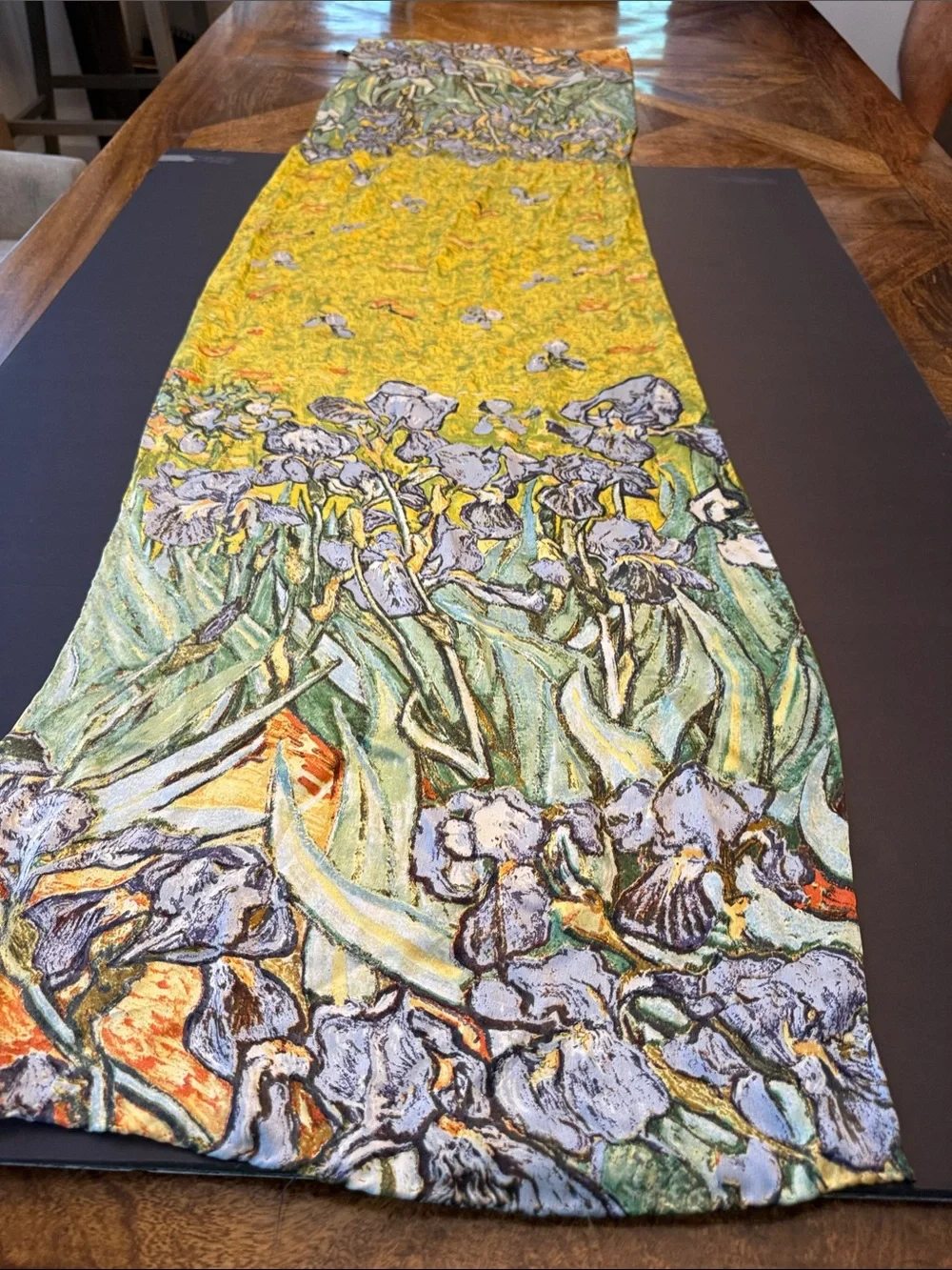 Museum silk scarf Van Gogh print